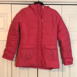 Land’s End Quilted Winter Coat Grow-A-Long Sleeves & Pockets Kid’s Size XL 16
